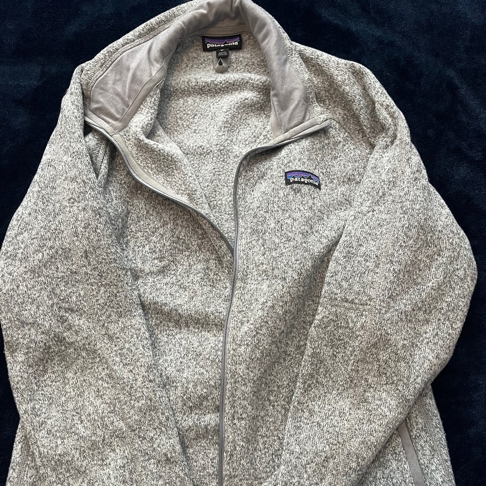 Women's grey Patagonia Zip Up Fleece Jacket